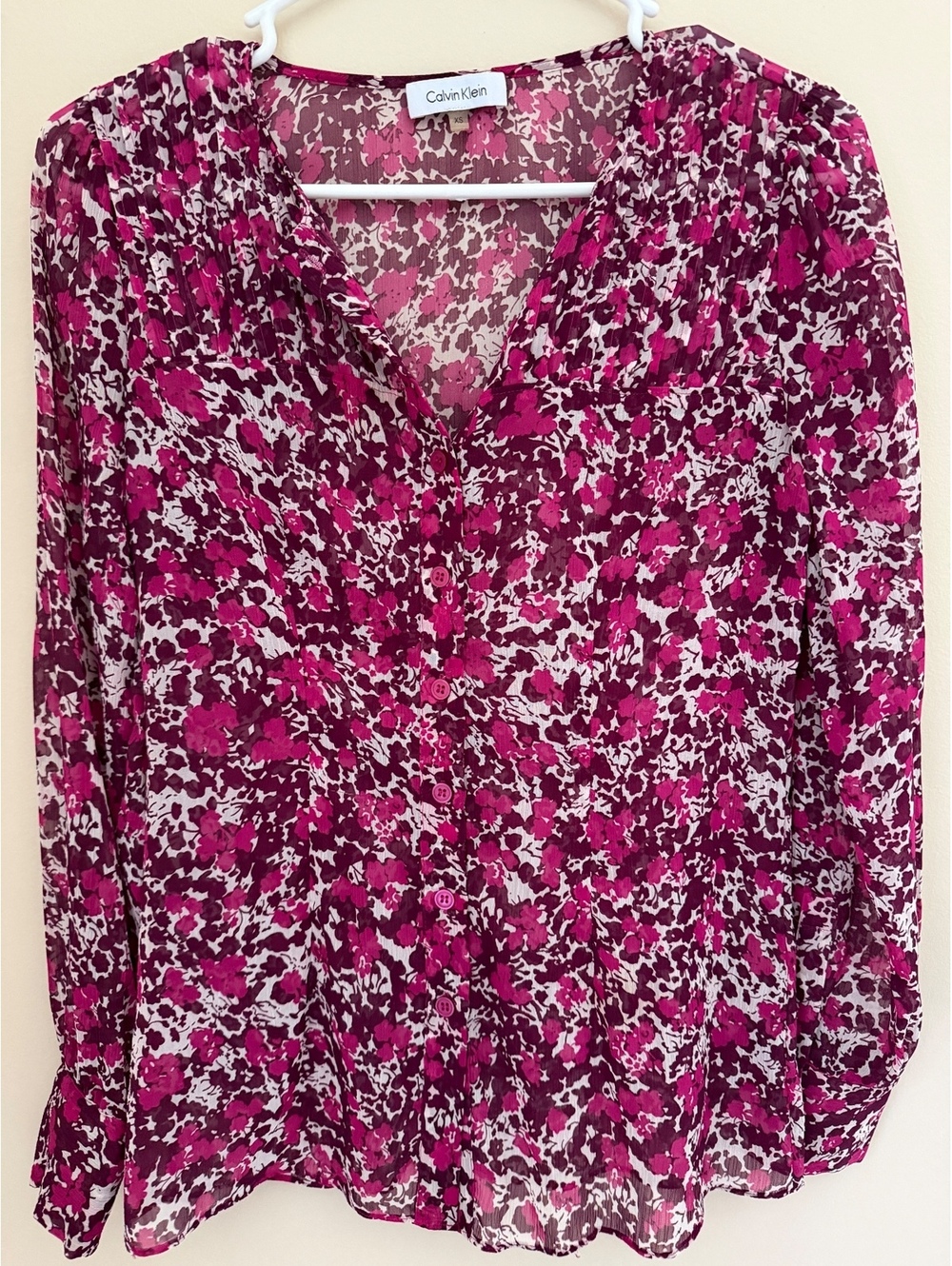 XS Calvin Klein pink/purple blouse